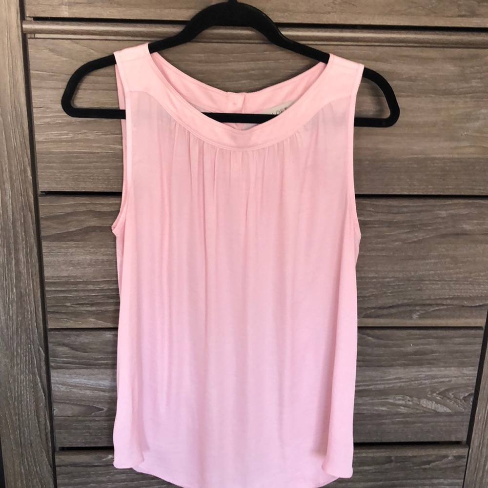 Loft soft pink top